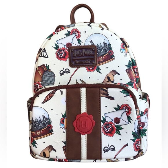Loungefly Harry Potter Tattoo Art Mini Backpack - Picture 1 of 9